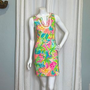 Lilly Pulitzer Harper Shift Dress in Sunshine State of Mind size XS